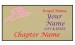 Gold Rectangle name Badge Artwork 124 Pink